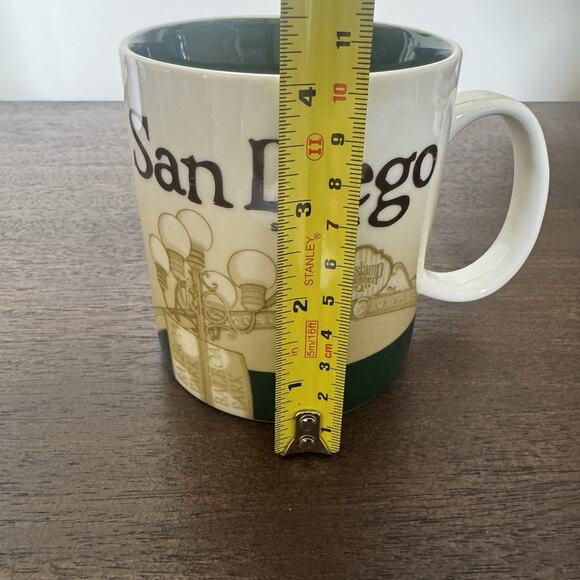 Starbucks Coffee Collectors Series San Diego Mug Cup 16 oz 2012 Beach Gaslamp - Picture 9 of 11